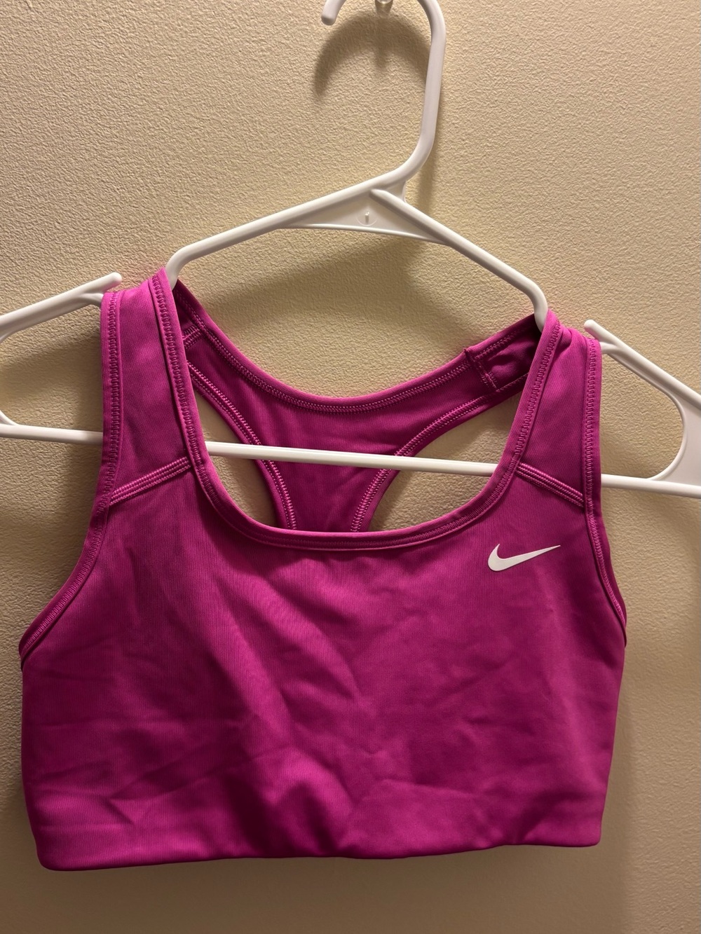 Nike Pink Racerback Sports Bra - Women's Medium Support